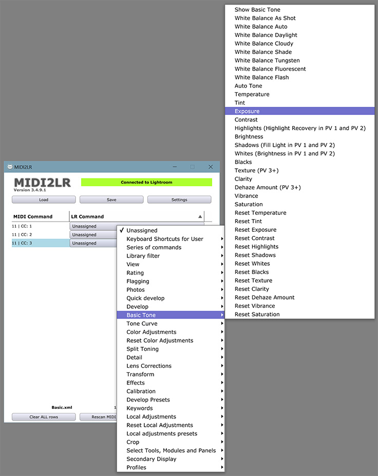 MIDI2LR-setting